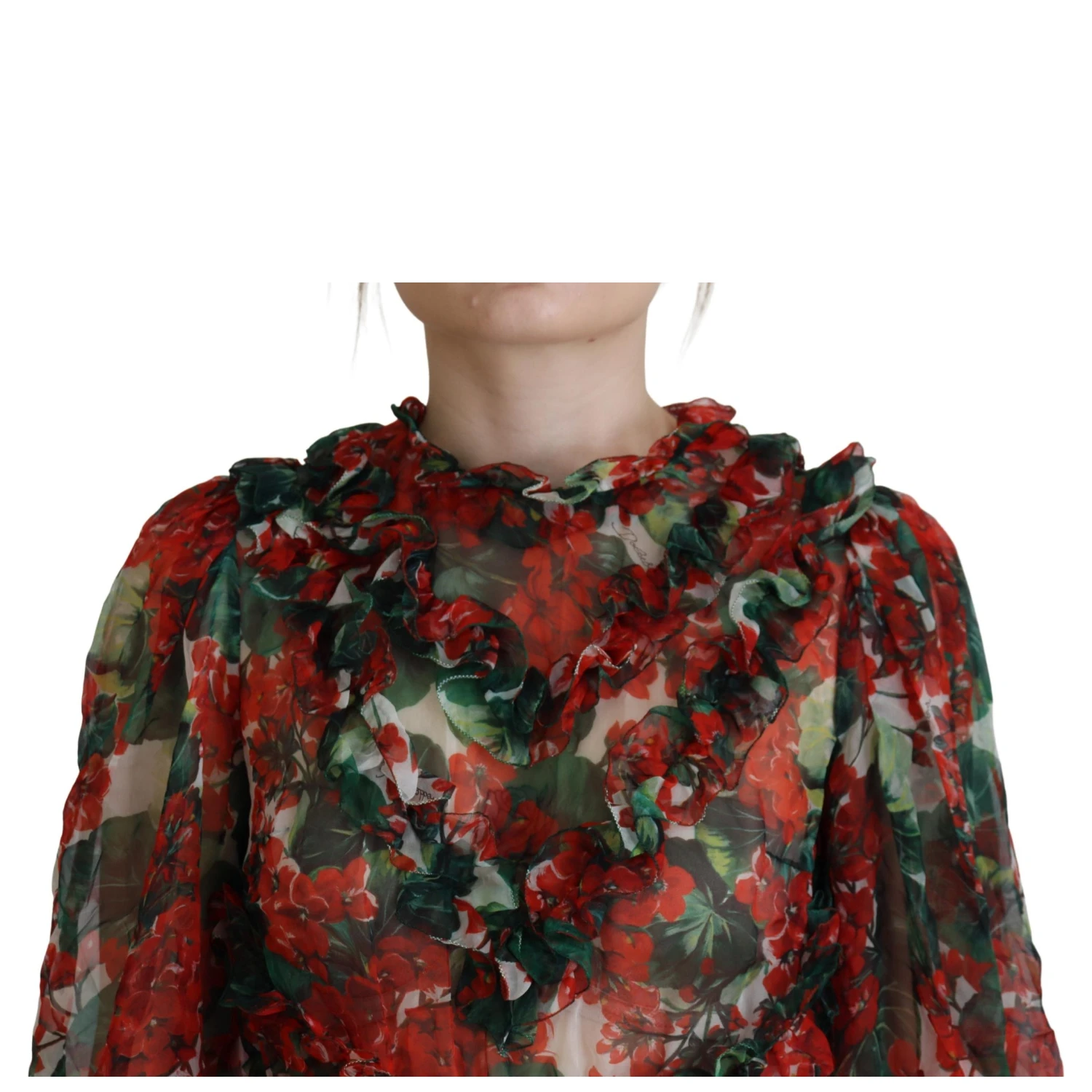 Multicolor Geranium A-line Knee Length Dress