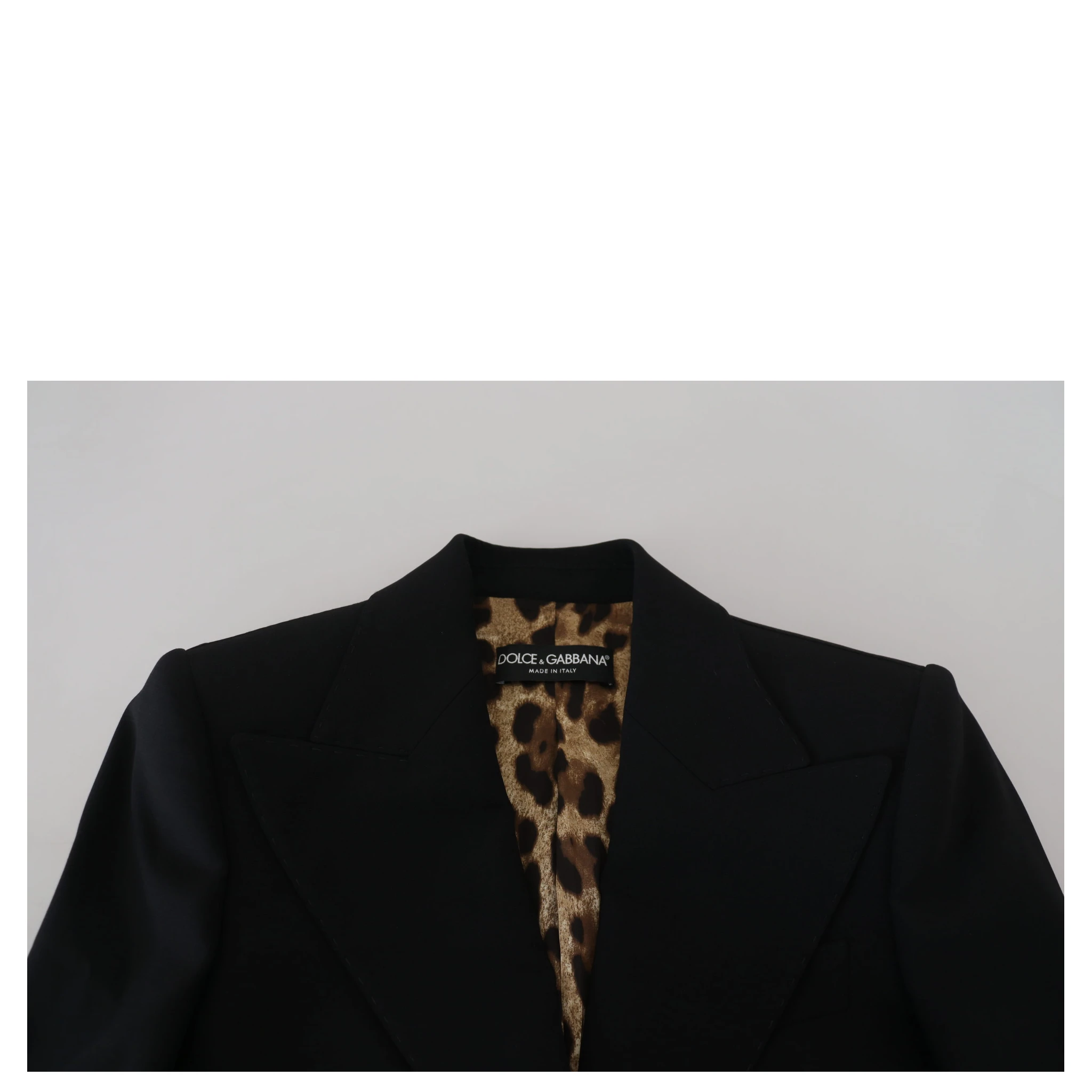 Black Single Breasted Fit Blazer Wool Jacket