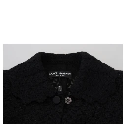 Black Button Down Long Blazer Cotton Jacket