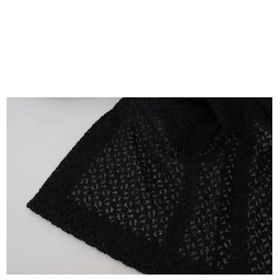 Black Button Down Long Blazer Cotton Jacket