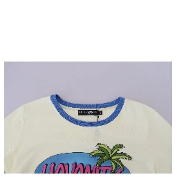 Yellow Havanity Round Neck Tee Cotton T-shirt