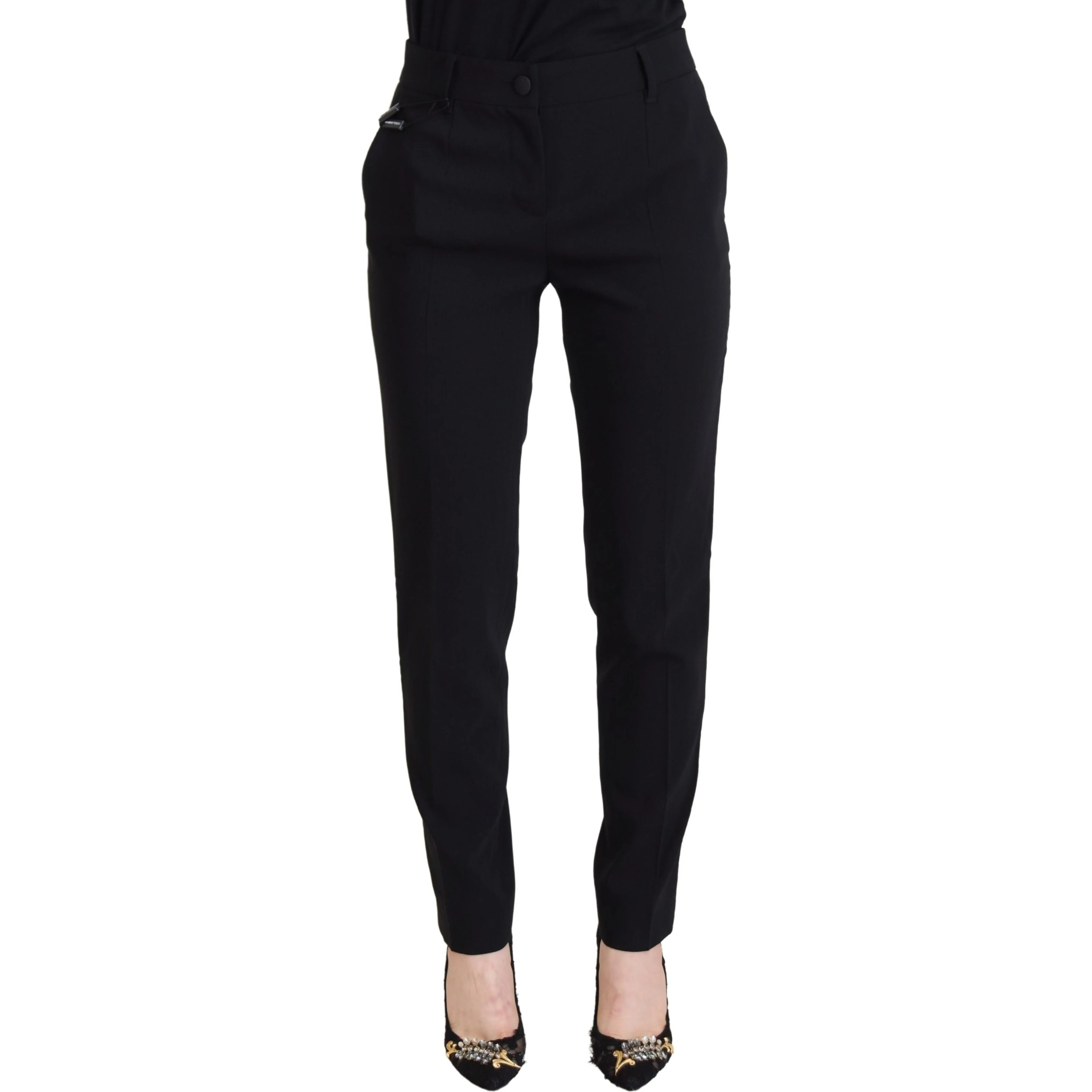 Black High Waist Women Pants