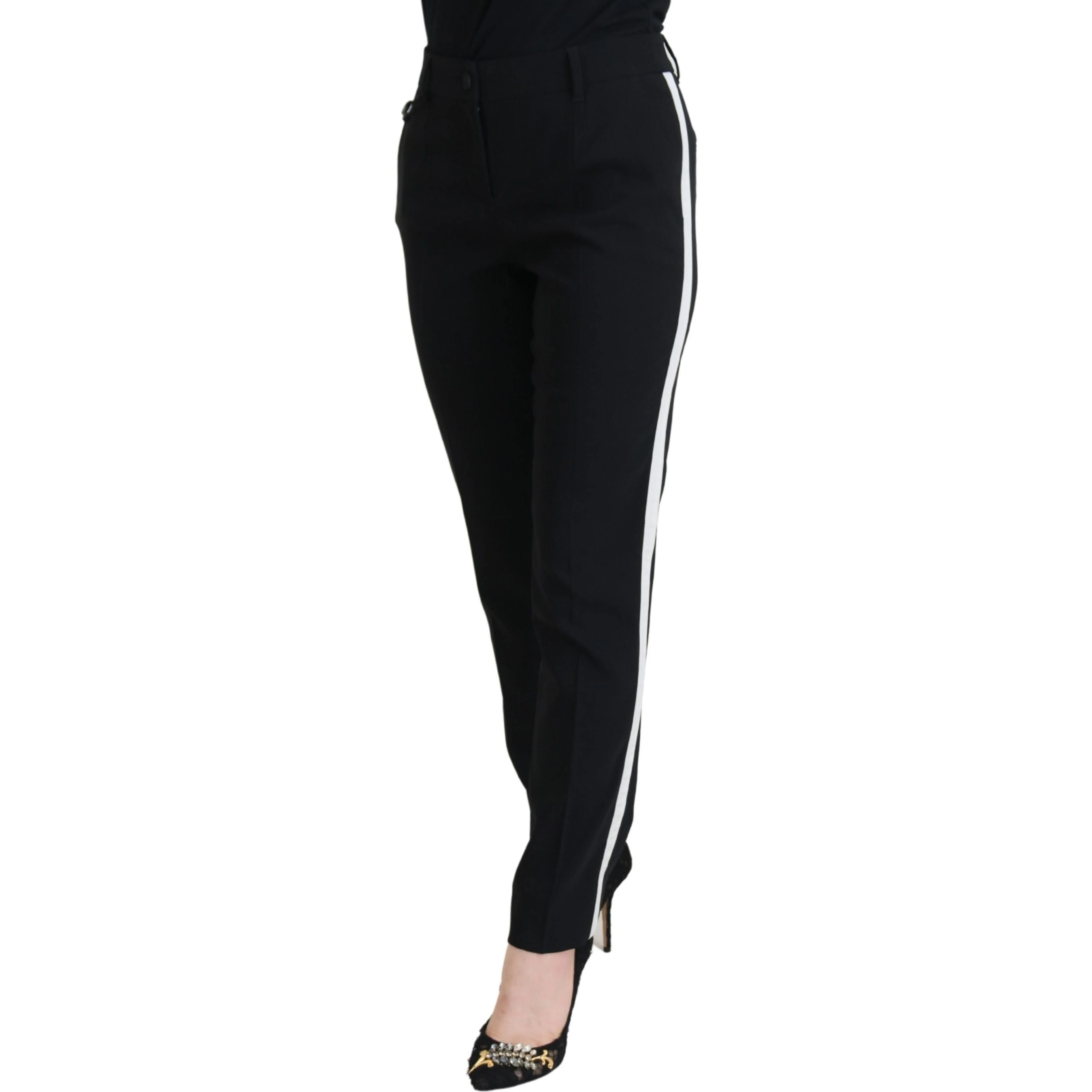 Black High Waist Women Pants