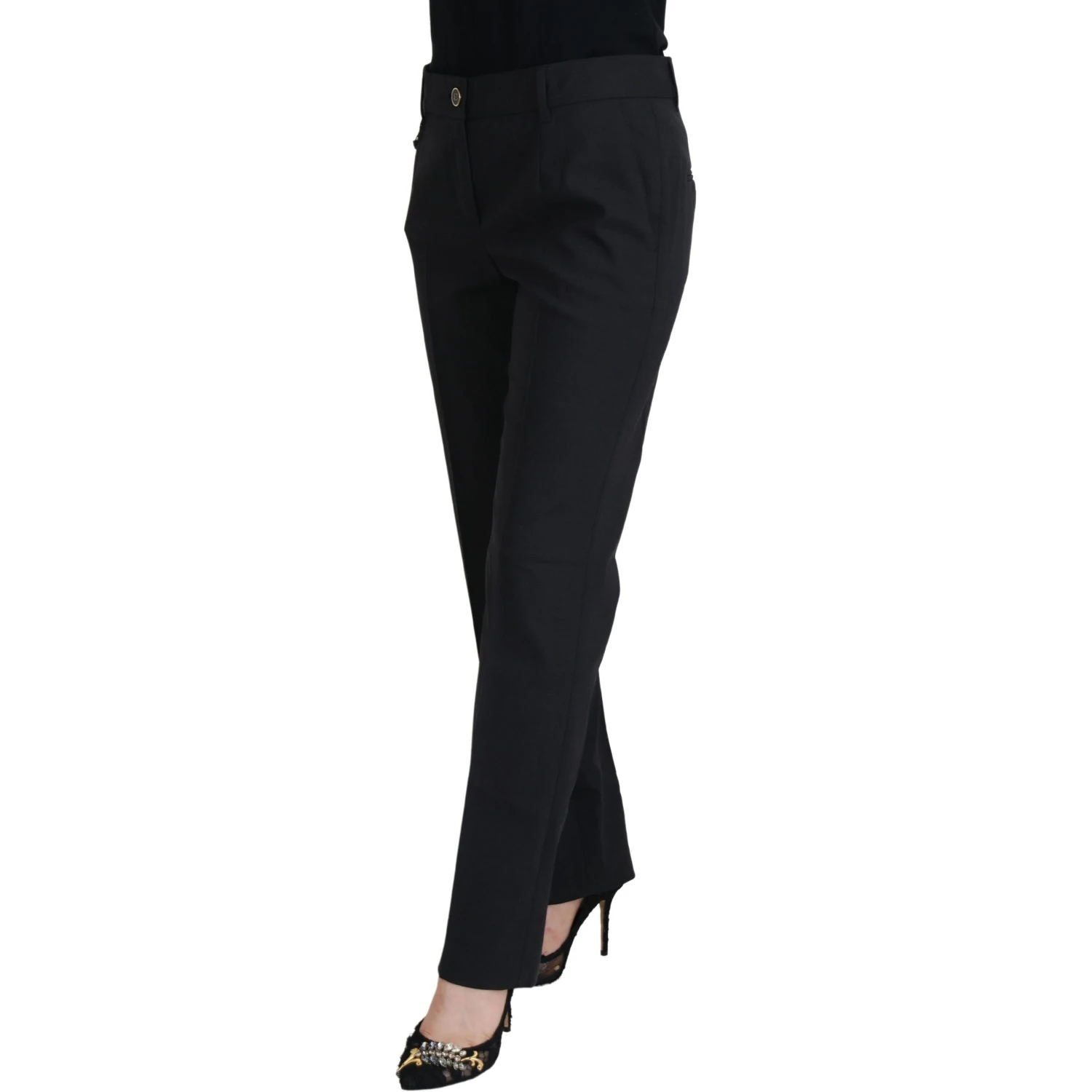 Grey Women Formal Tapered Pants