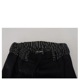 Black Straight Fit Cotton Pants