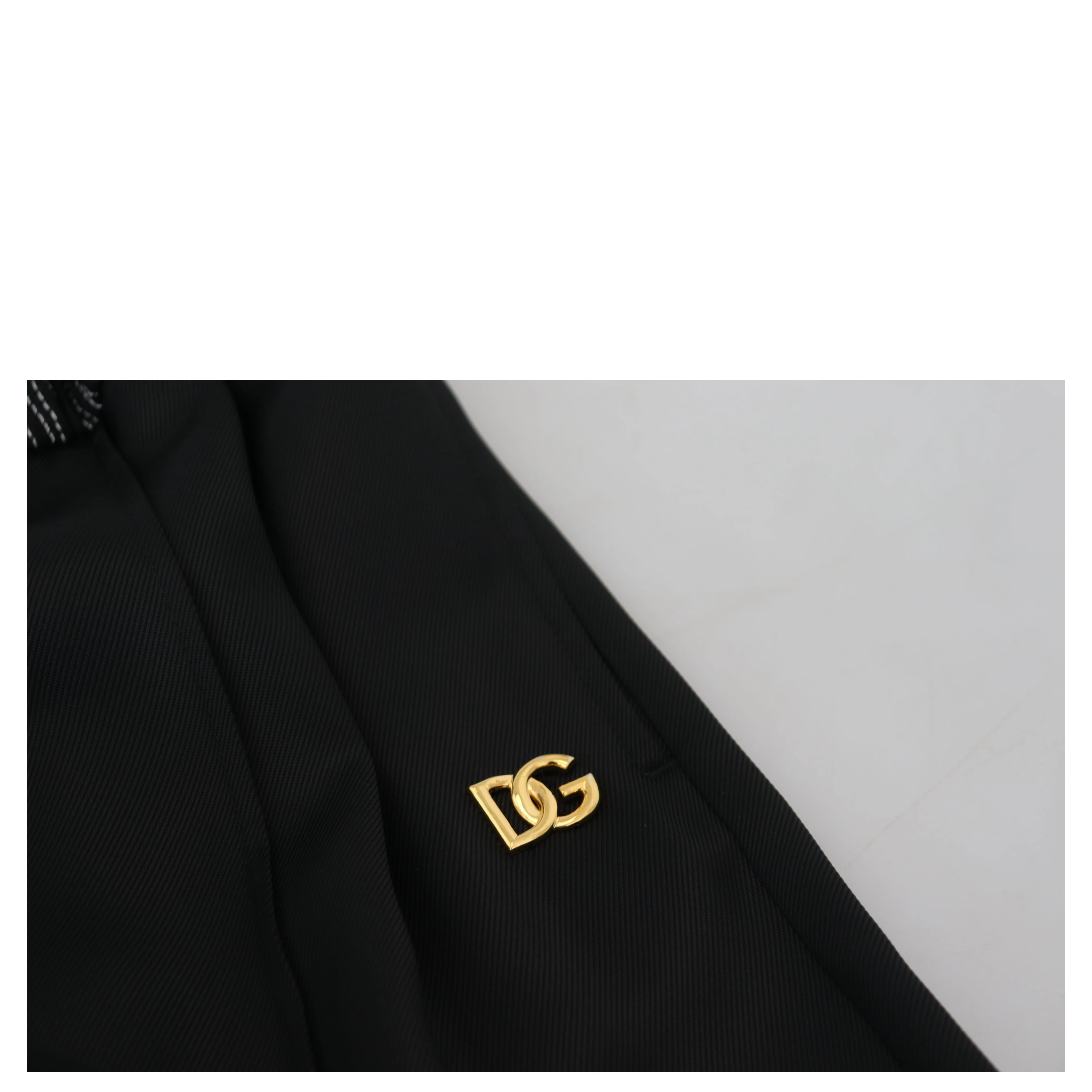 Black Straight Fit Cotton Pants