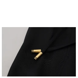 Black Straight Fit Cotton Pants