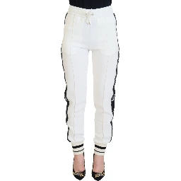 White DG Logo Sweatpants Pants