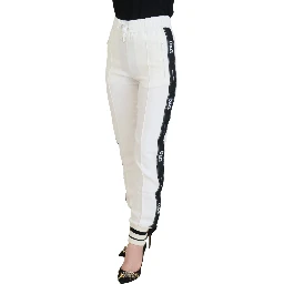 White DG Logo Sweatpants Pants