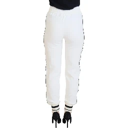 White DG Logo Sweatpants Pants