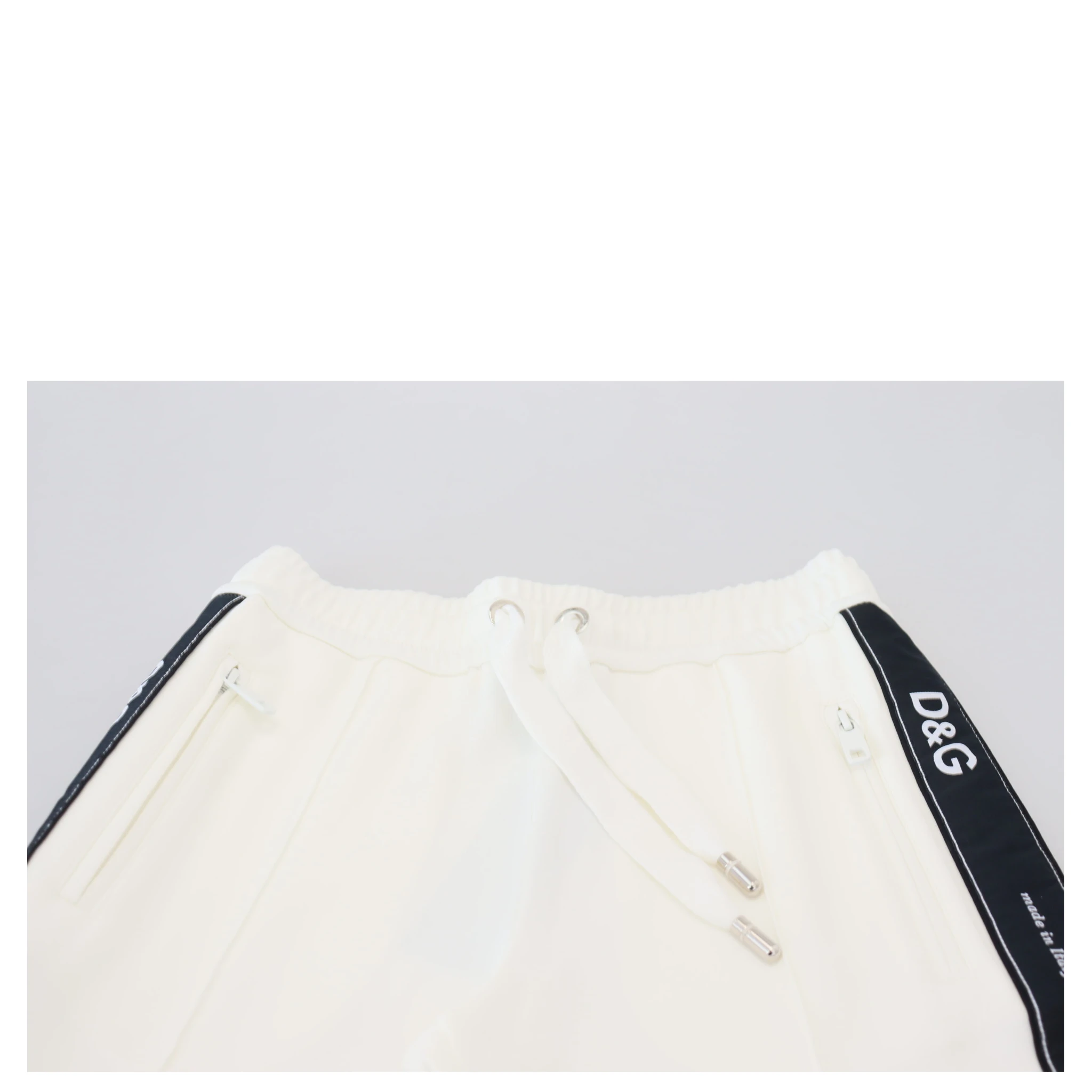 White DG Logo Sweatpants Pants