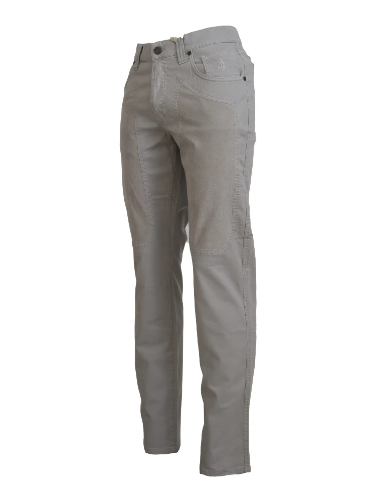 Gray Cotton Tapered Men Casual Pants alternative