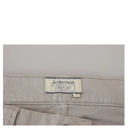 Gray Cotton Tapered Men Casual Pants