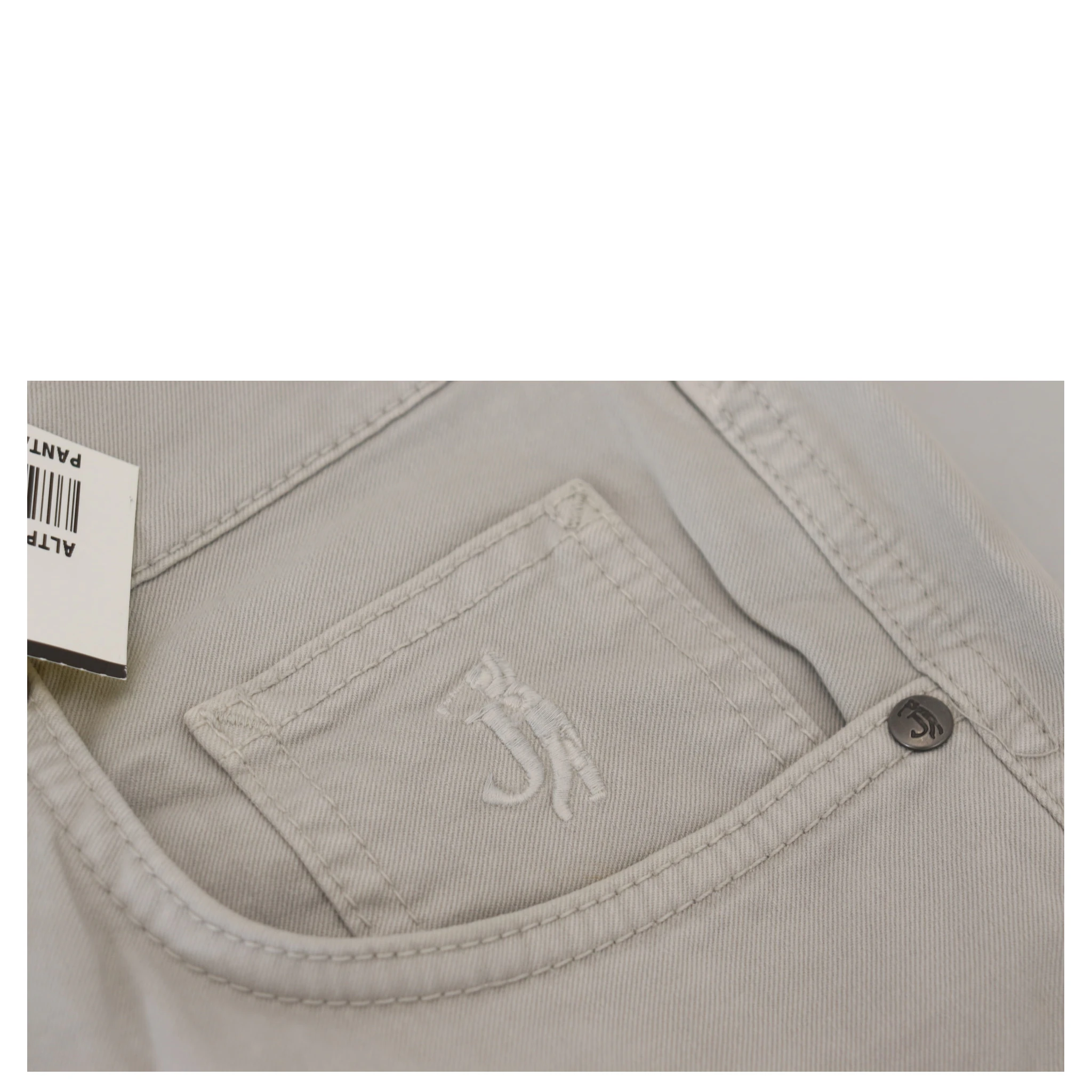 Gray Cotton Tapered Men Casual Pants