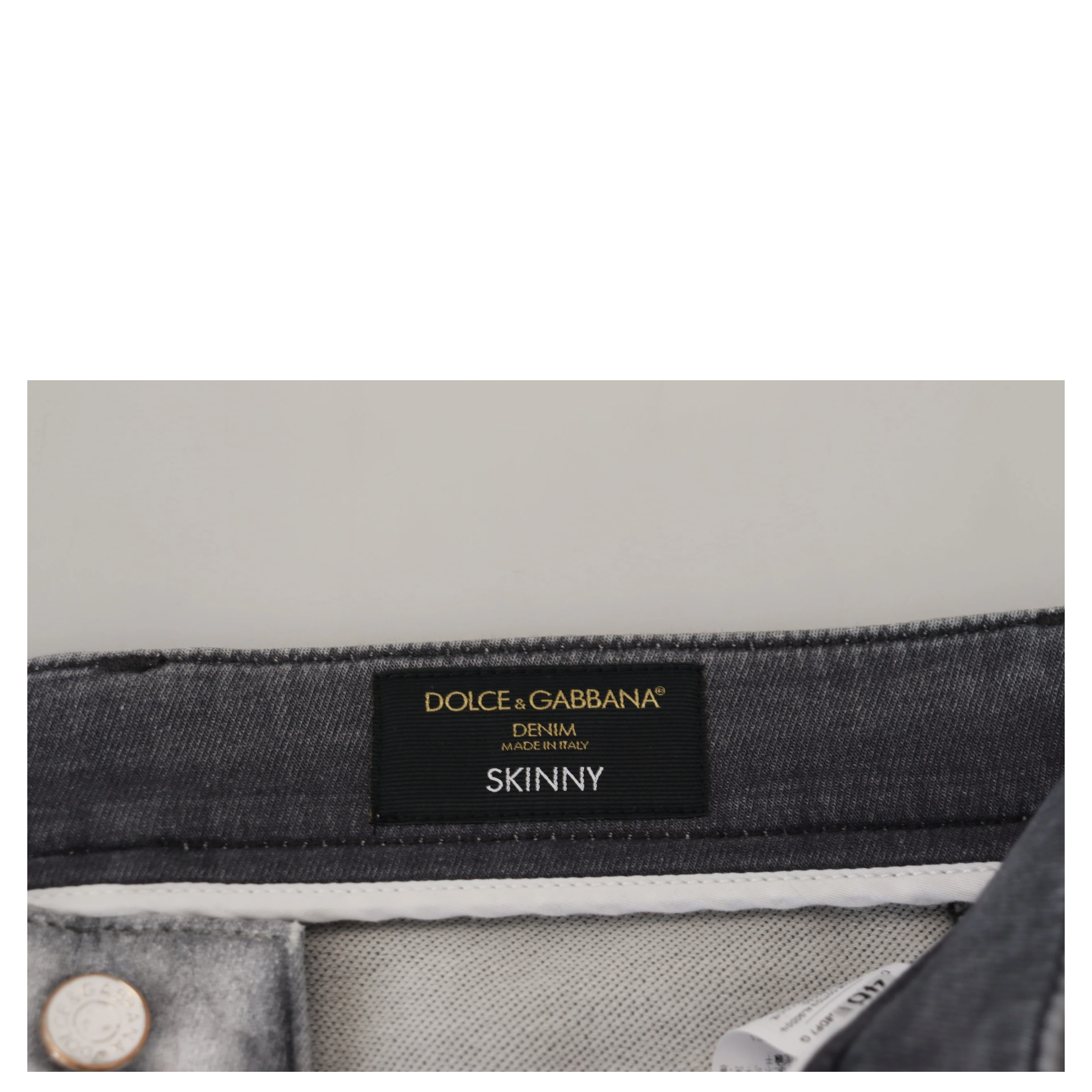 Gray Washed Skinny Men Denim Jeans