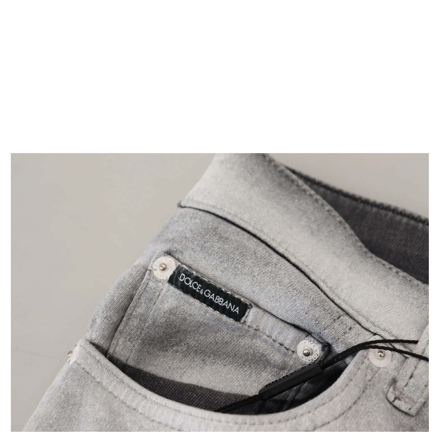 Gray Washed Skinny Men Denim Jeans