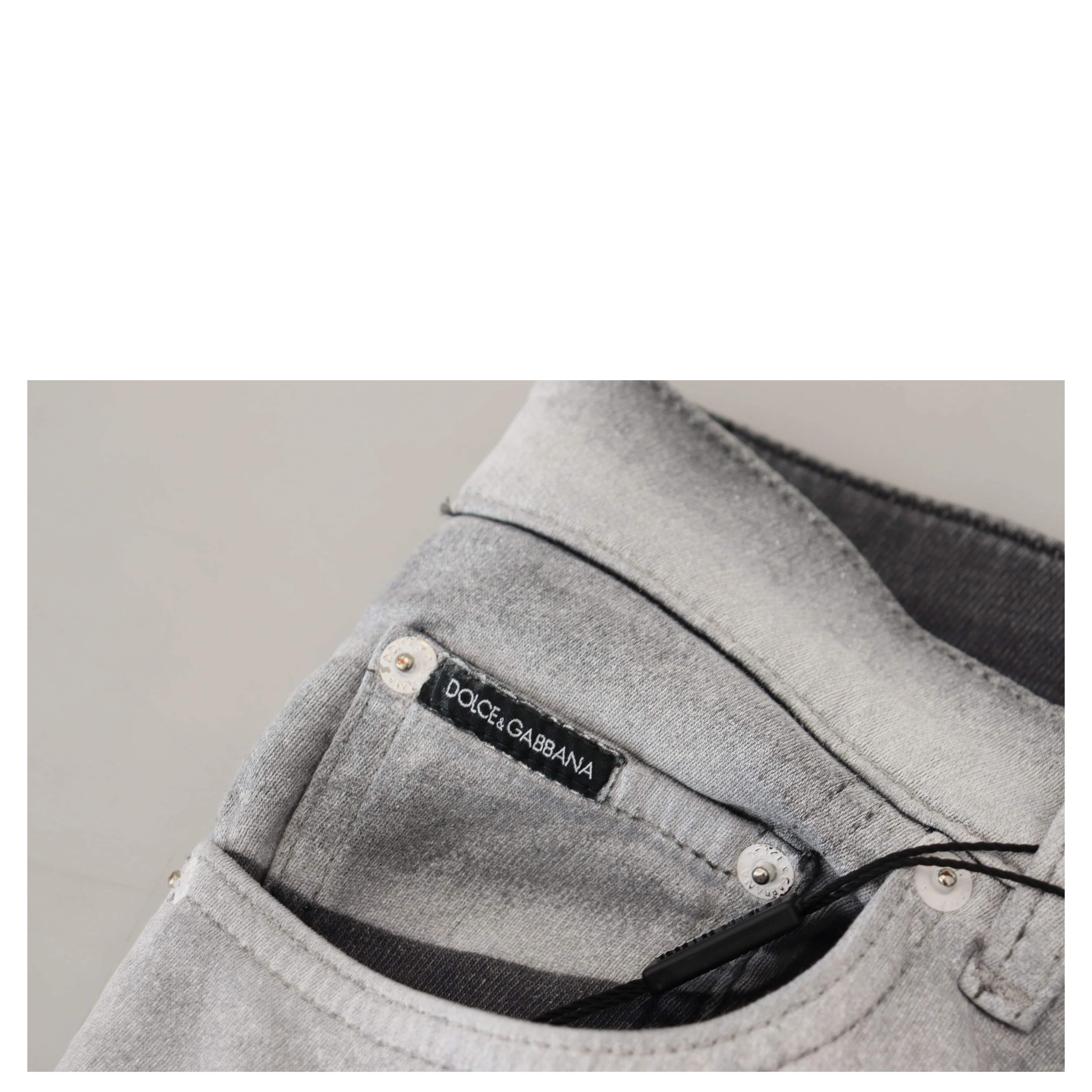 Gray Washed Skinny Men Denim Jeans