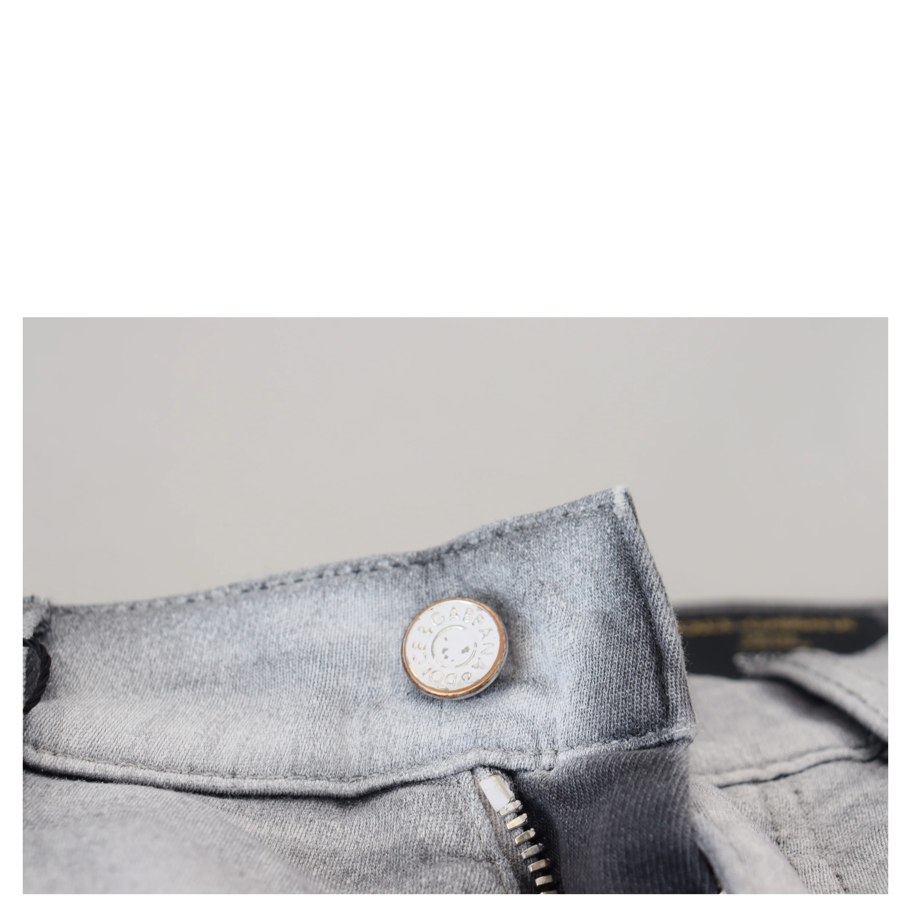 Gray Washed Skinny Men Denim Jeans