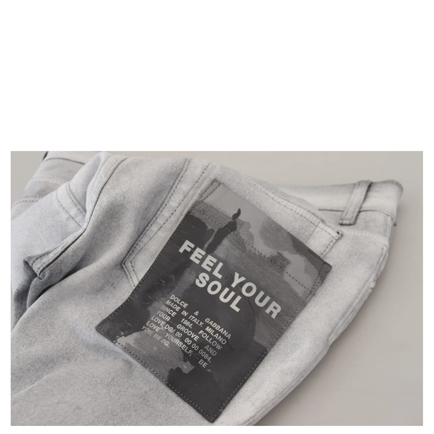Gray Washed Skinny Men Denim Jeans