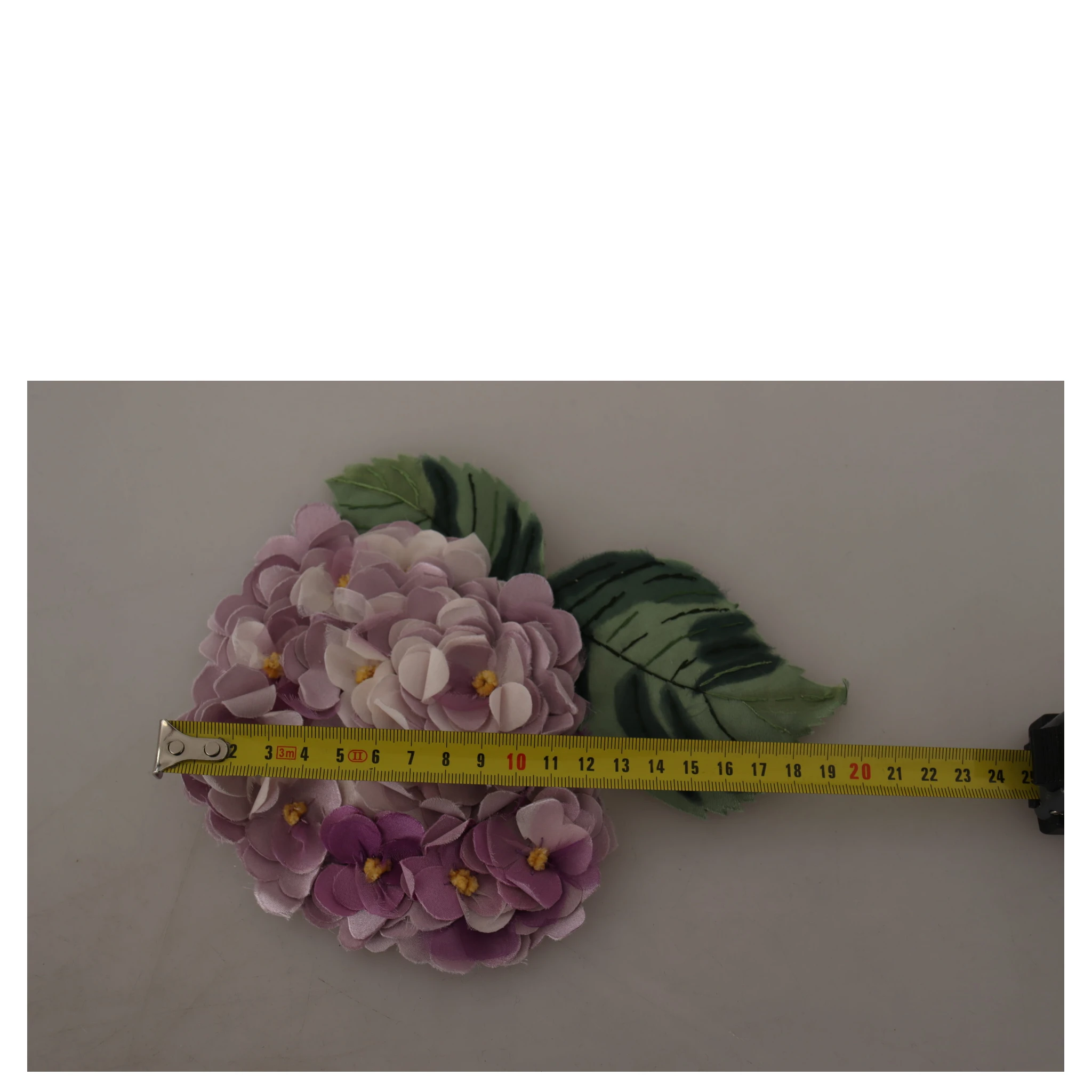 Purple Floral Gold Tone Brass Women Brooch