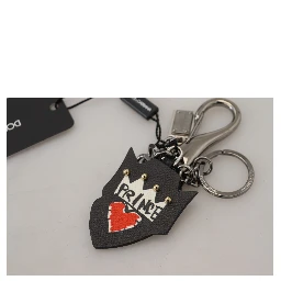 Black Prince Studs Logo Silver Brass Keychain