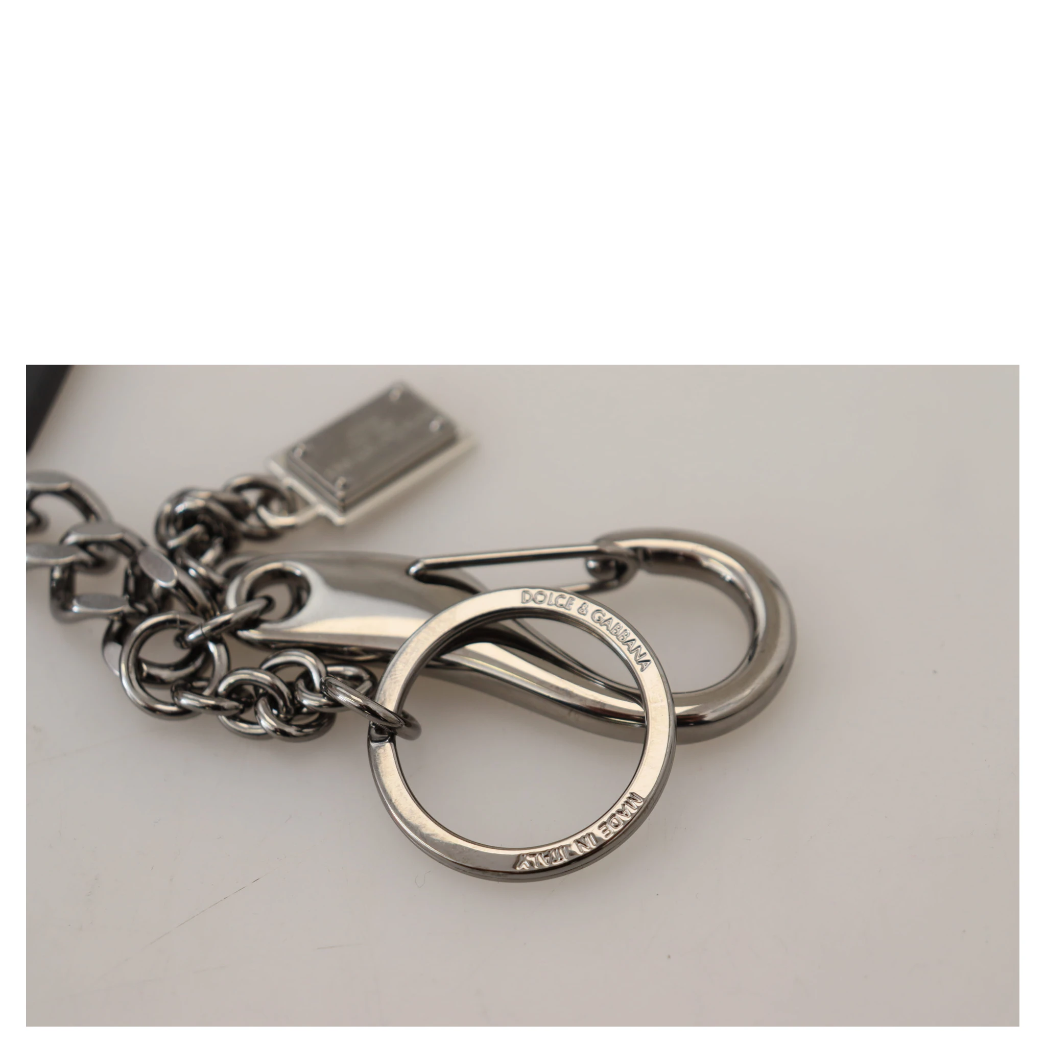 Black Prince Studs Logo Silver Brass Keychain