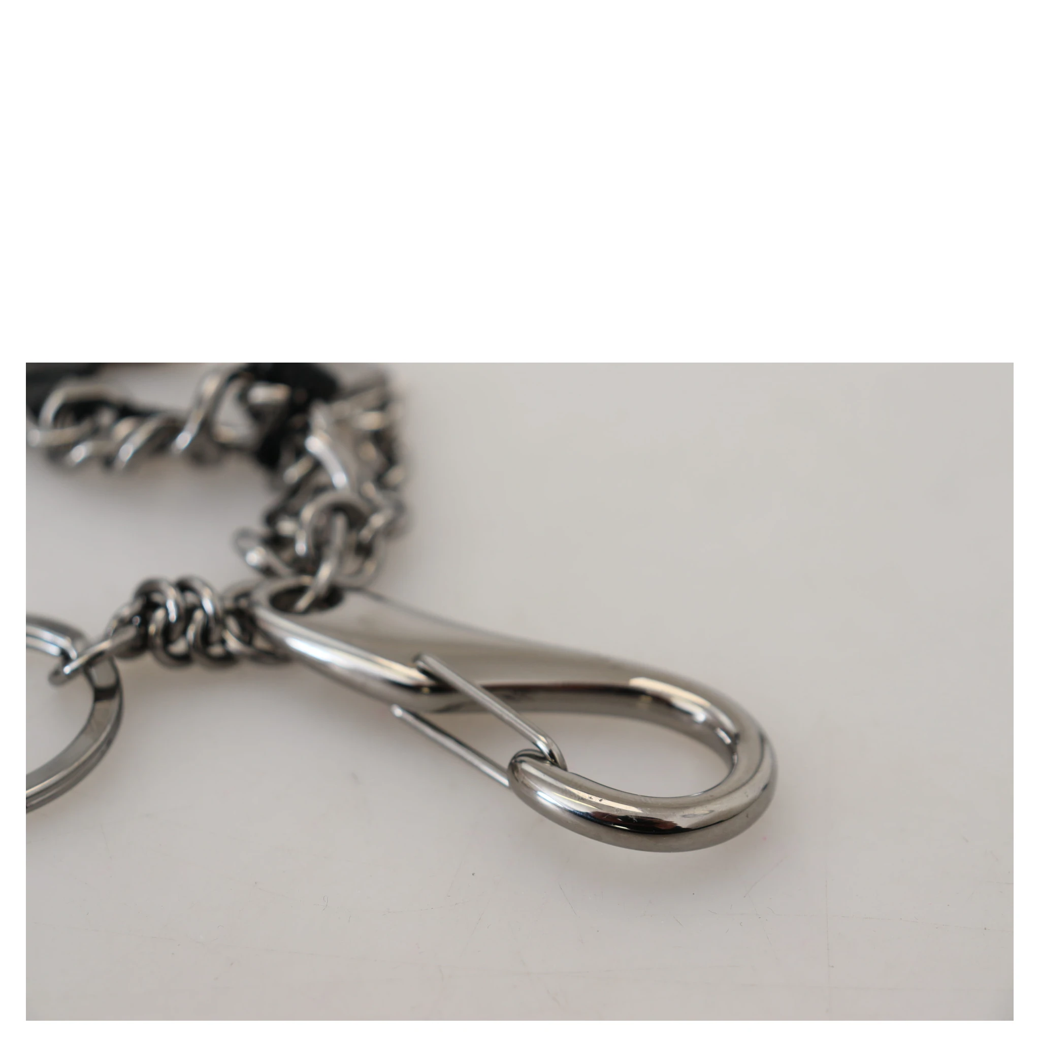 Black Prince Studs Logo Silver Brass Keychain