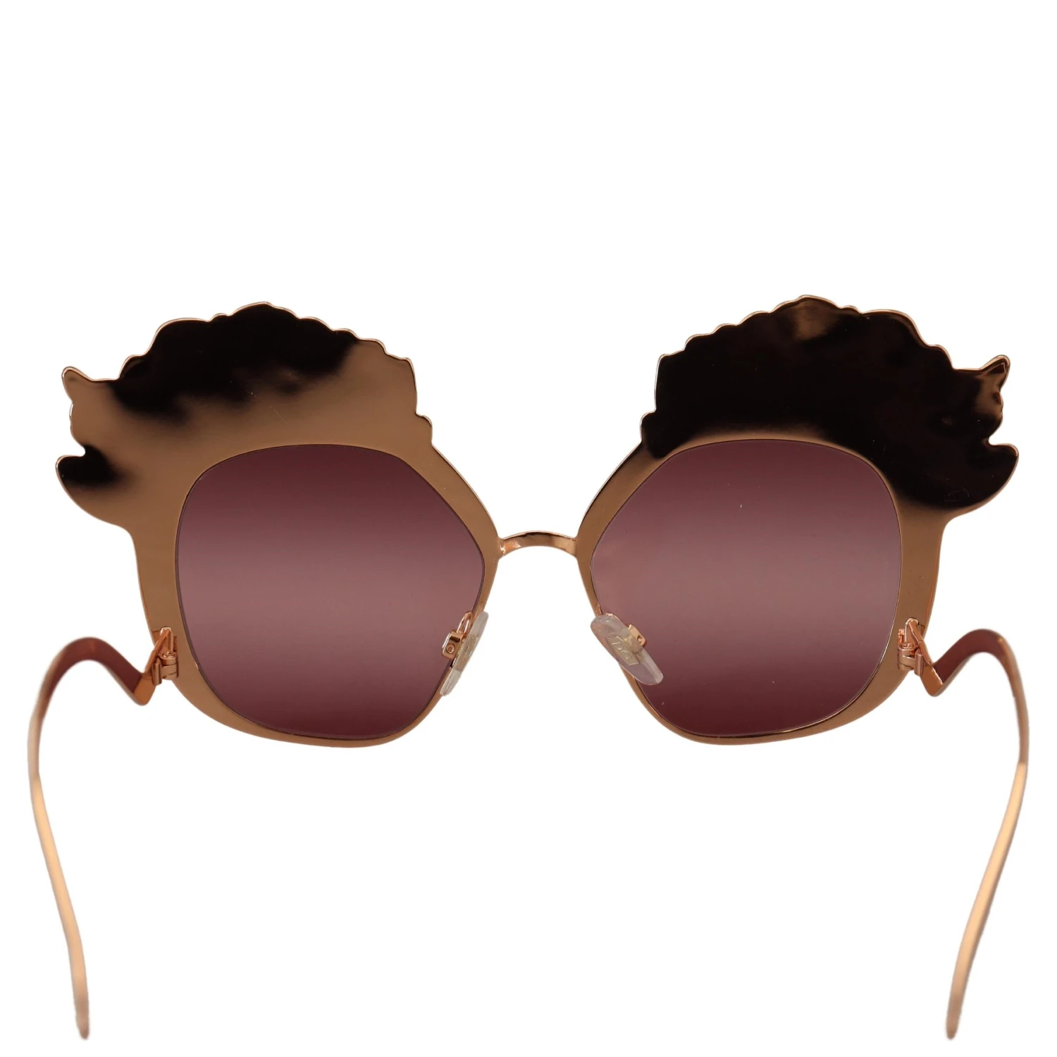 Pink Gold Rose Sequin Embroidery DG2202 Sunglasses
