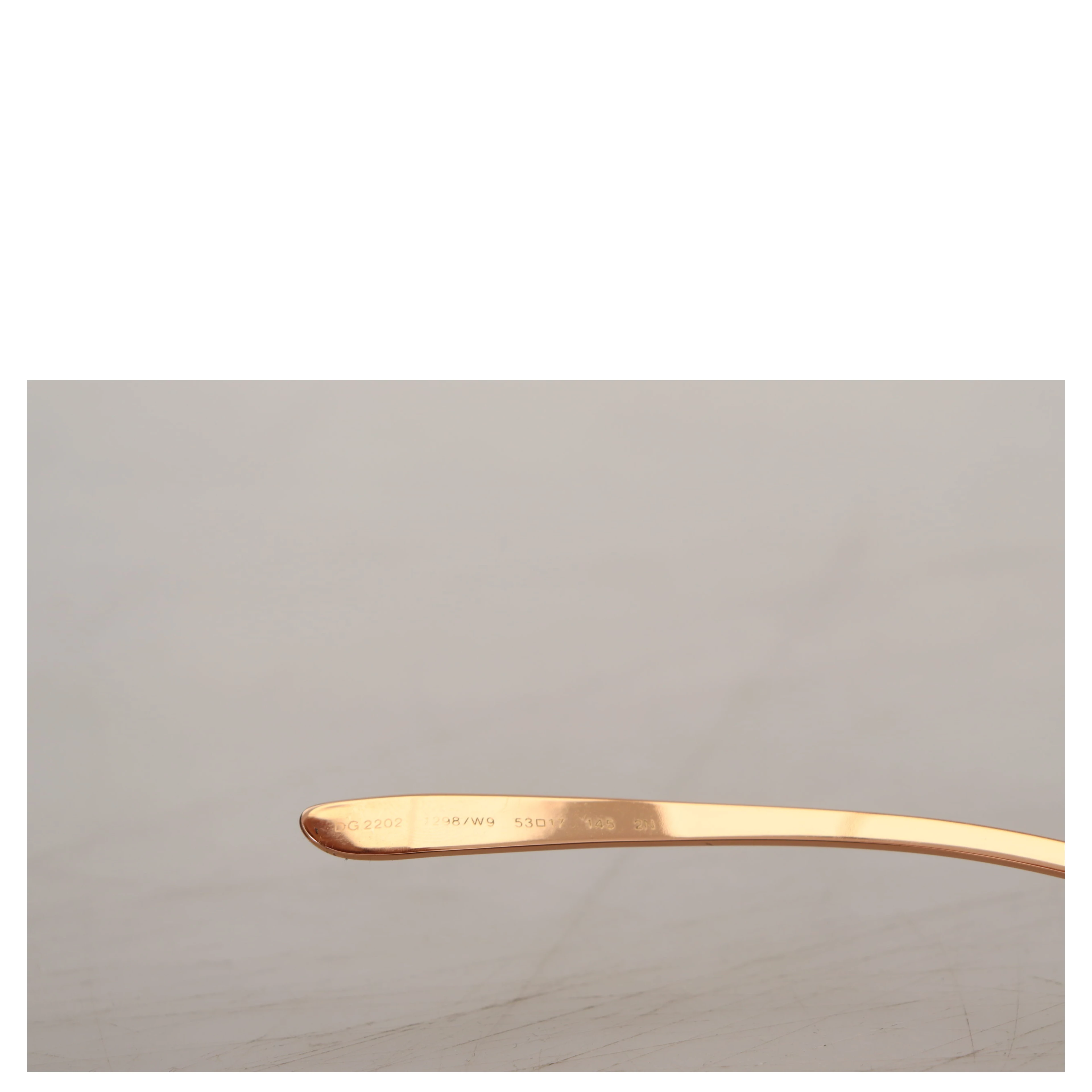 Pink Gold Rose Sequin Embroidery DG2202 Sunglasses