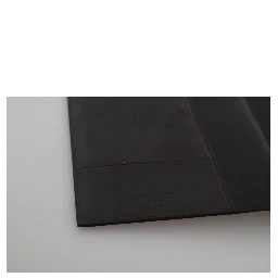 Black Leather Bifold Travel Holder Logo Wallet
