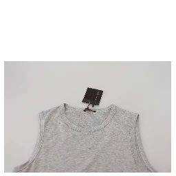 Grey Sleeveless Men Pullover T-shirt