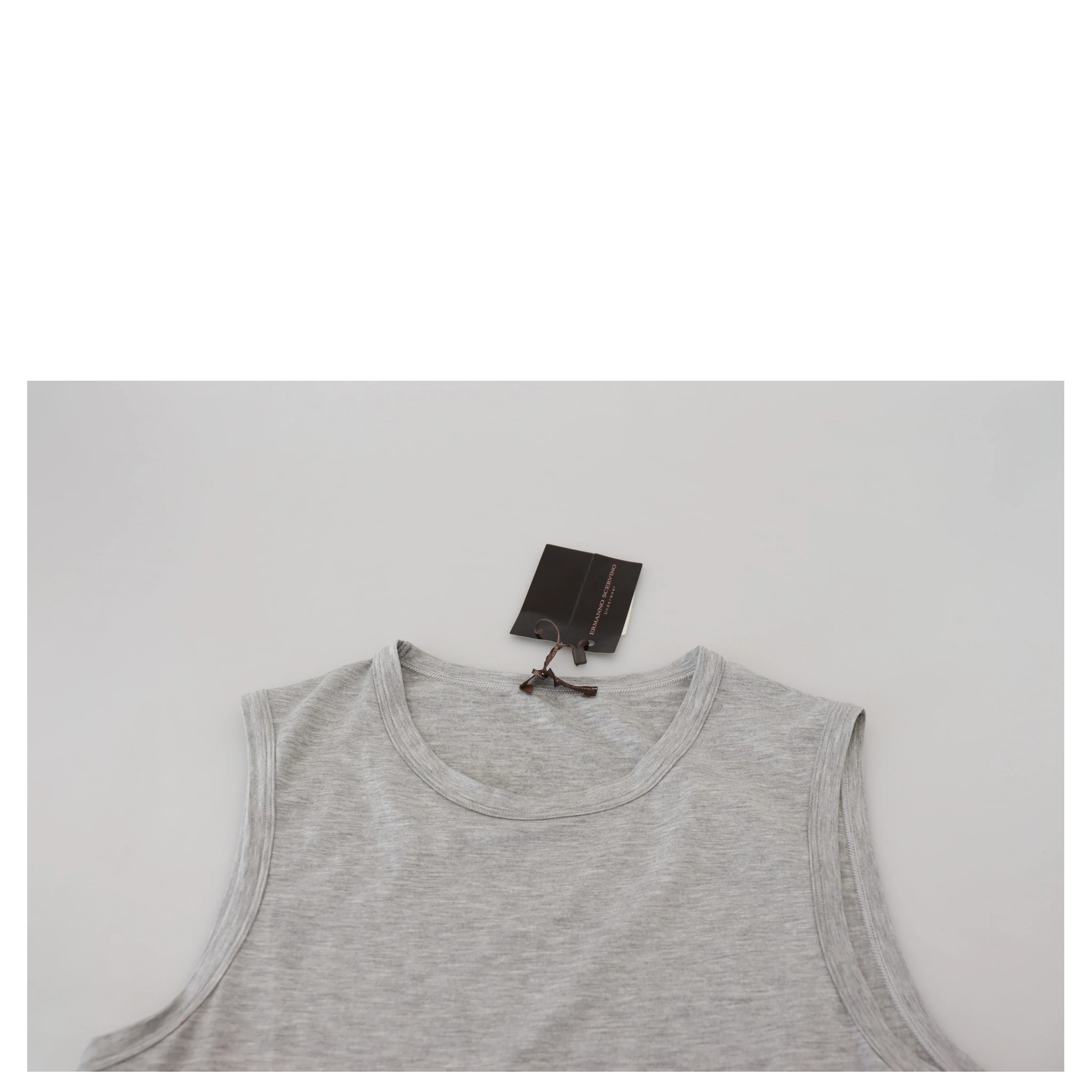 Grey Sleeveless Men Pullover T-shirt