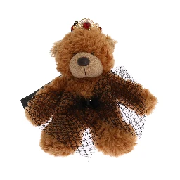 Teddy Bear Gold Crystal  Crown Tiara Diadem Hair Band