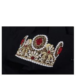 Black Gold Crown Slim Fit Dress Formal Shirt