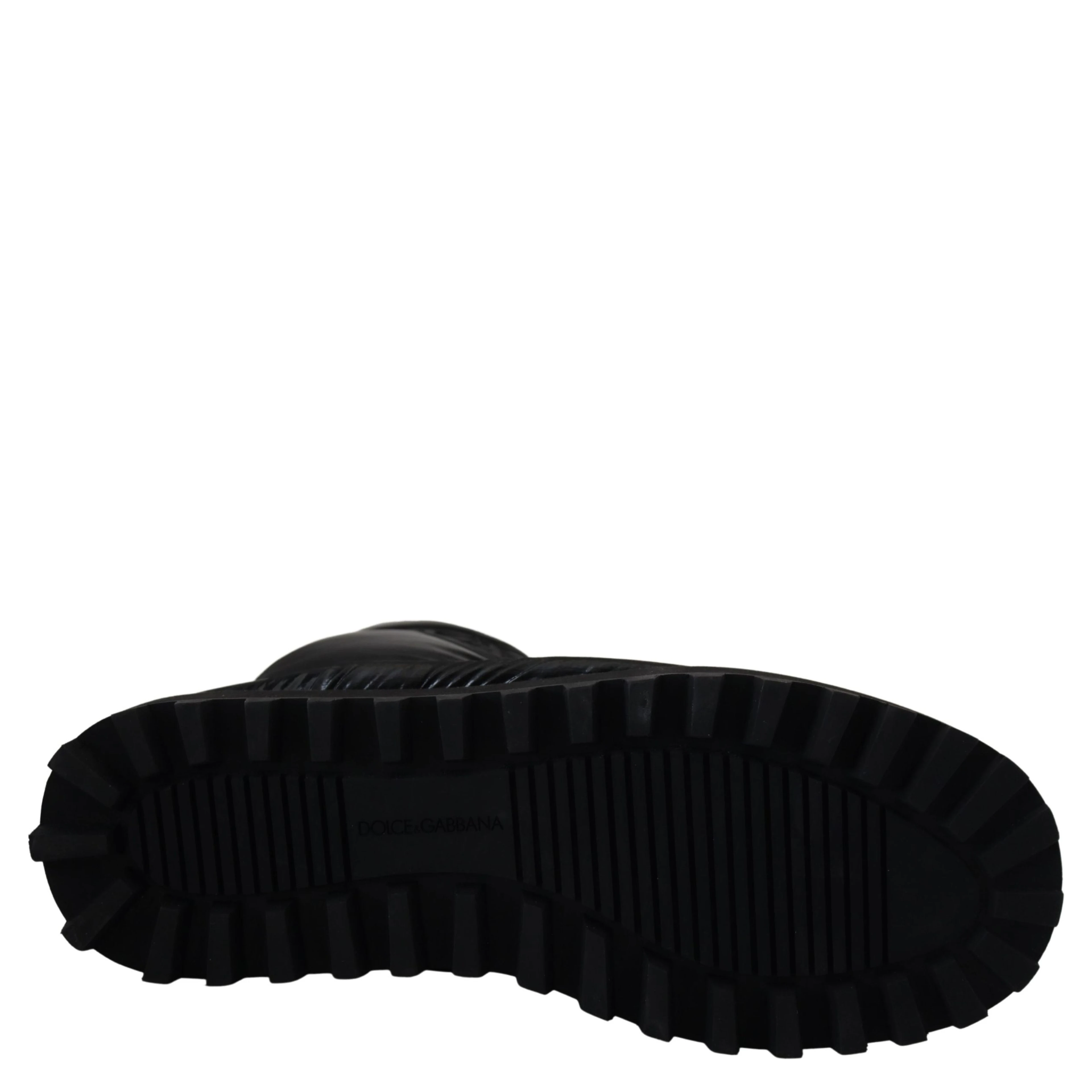 Black Boots Padded Mid Calf Winter Shoes