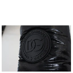 Black Boots Padded Mid Calf Winter Shoes