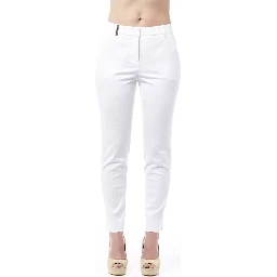 White Cotton Jeans & Pants