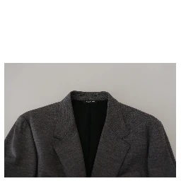 Gray Wool Stretch Slim Fit Jacket Blazer
