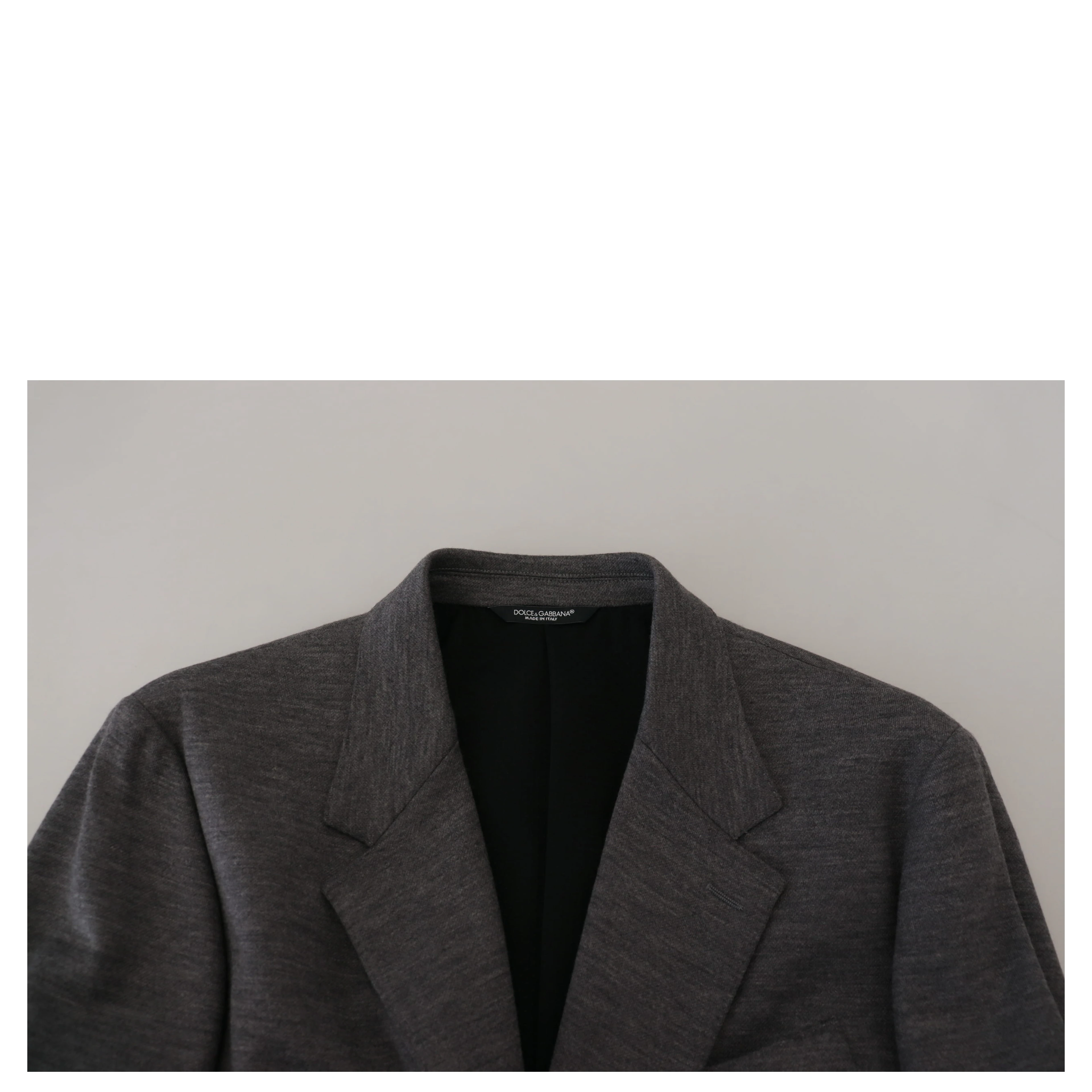 Gray Wool Stretch Slim Fit Jacket Blazer