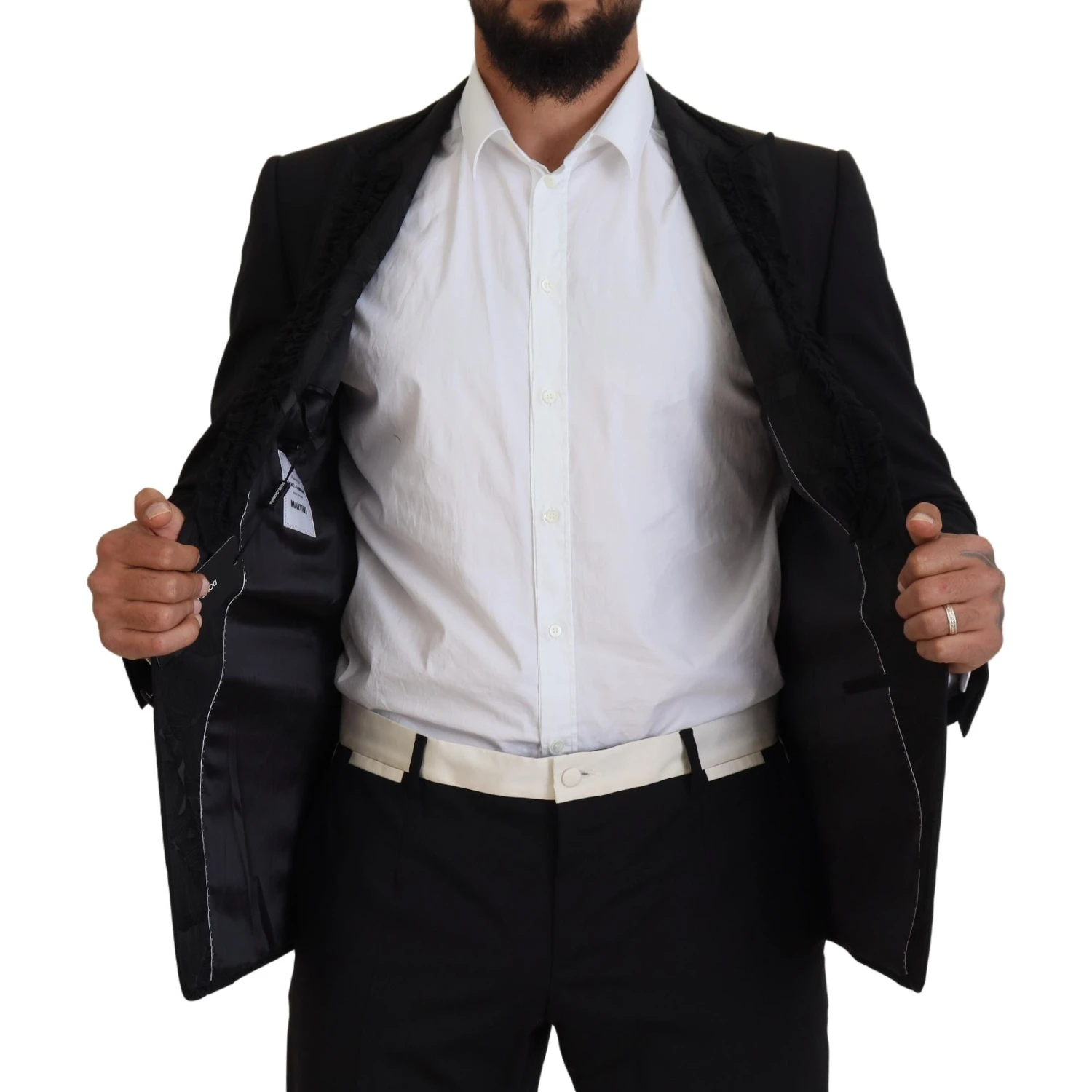 Black MARTINI Slim Fit Jacket Blazer