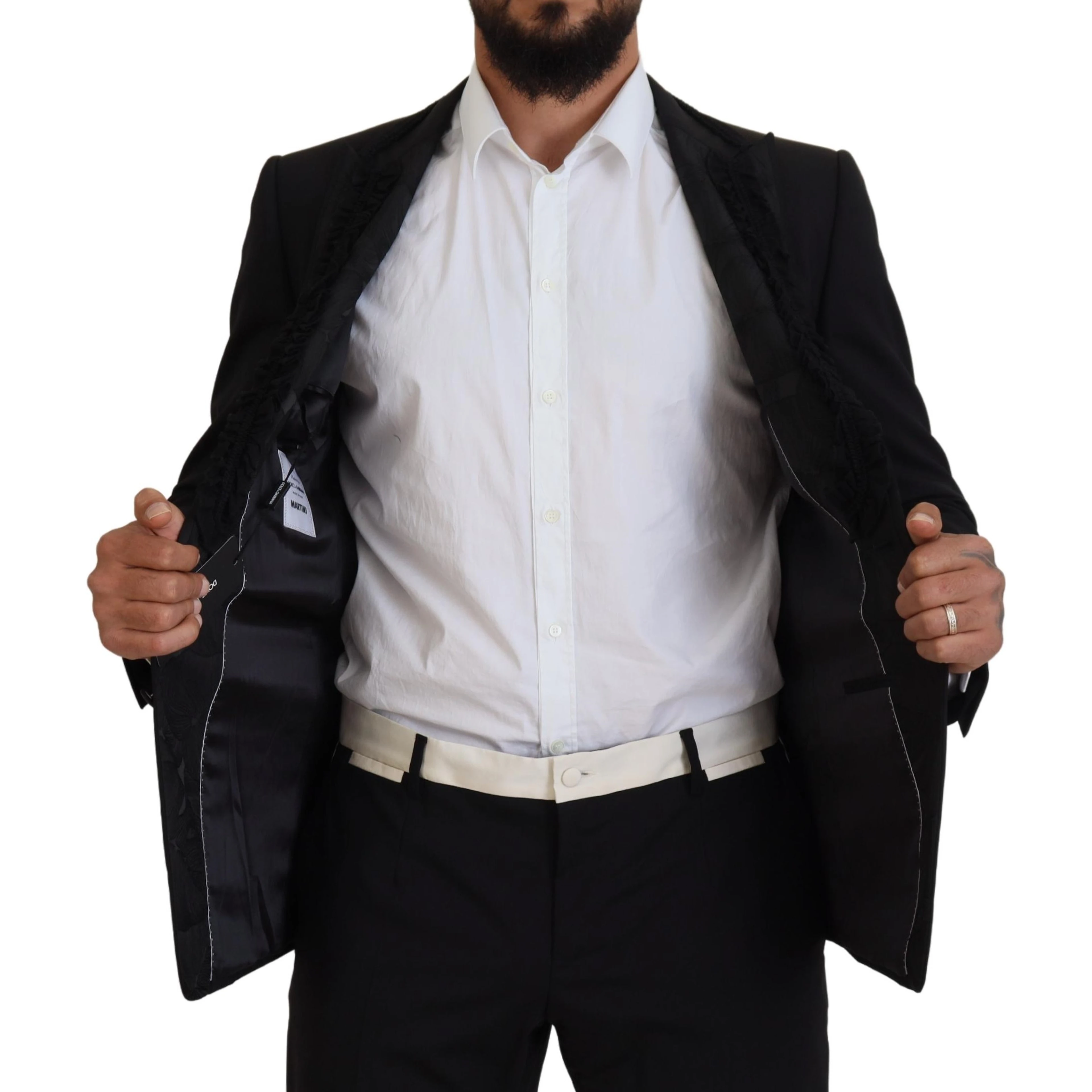 Black MARTINI Slim Fit Jacket Blazer