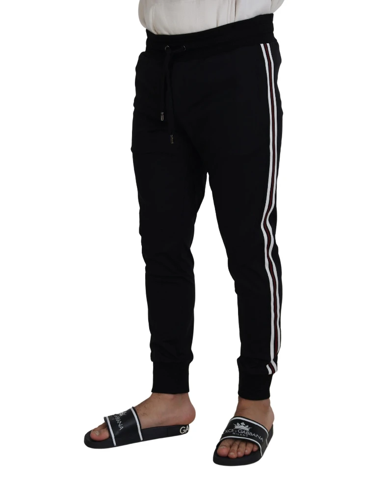 Black DG Print Mens Jogger Pants alternative