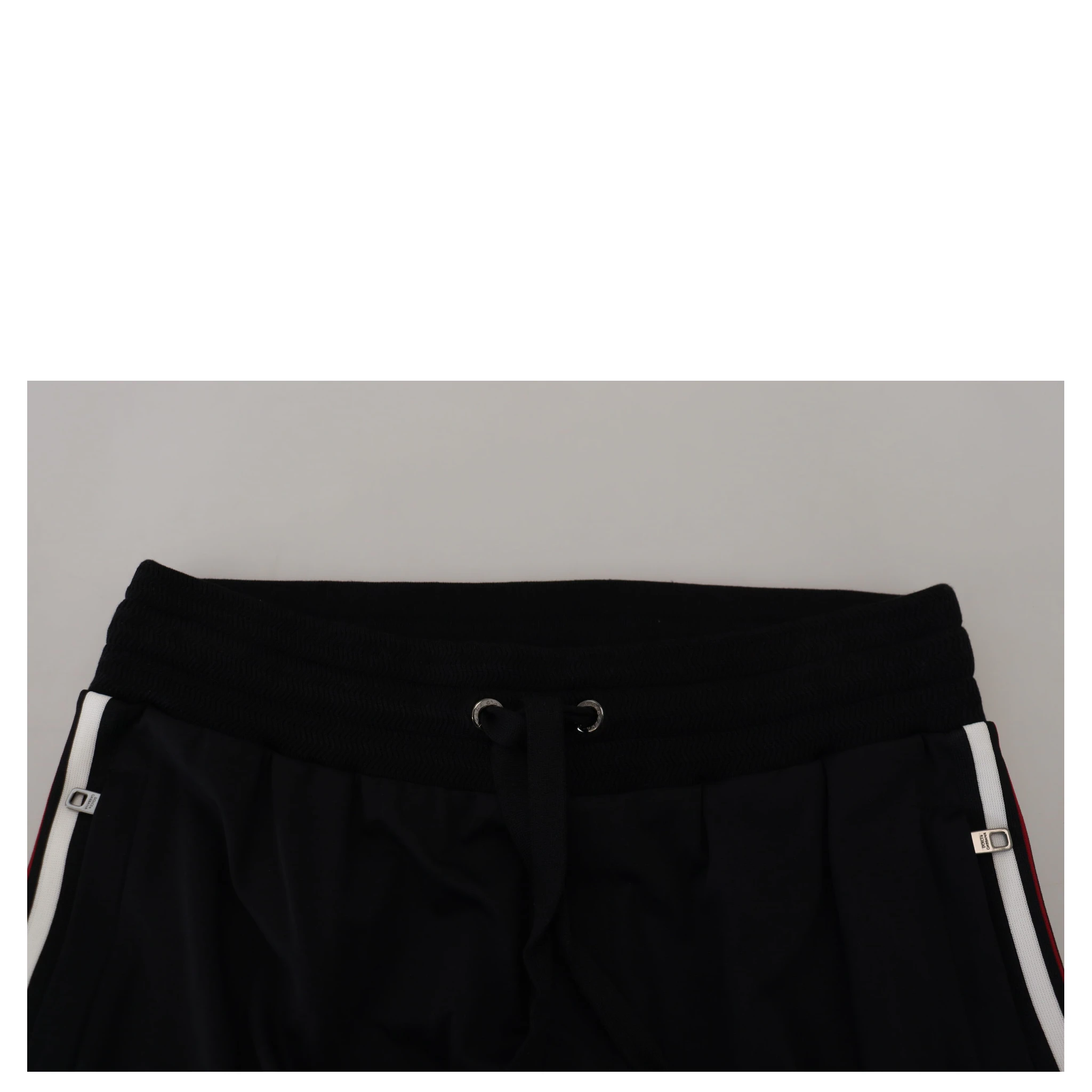 Black DG Print Mens Jogger Pants