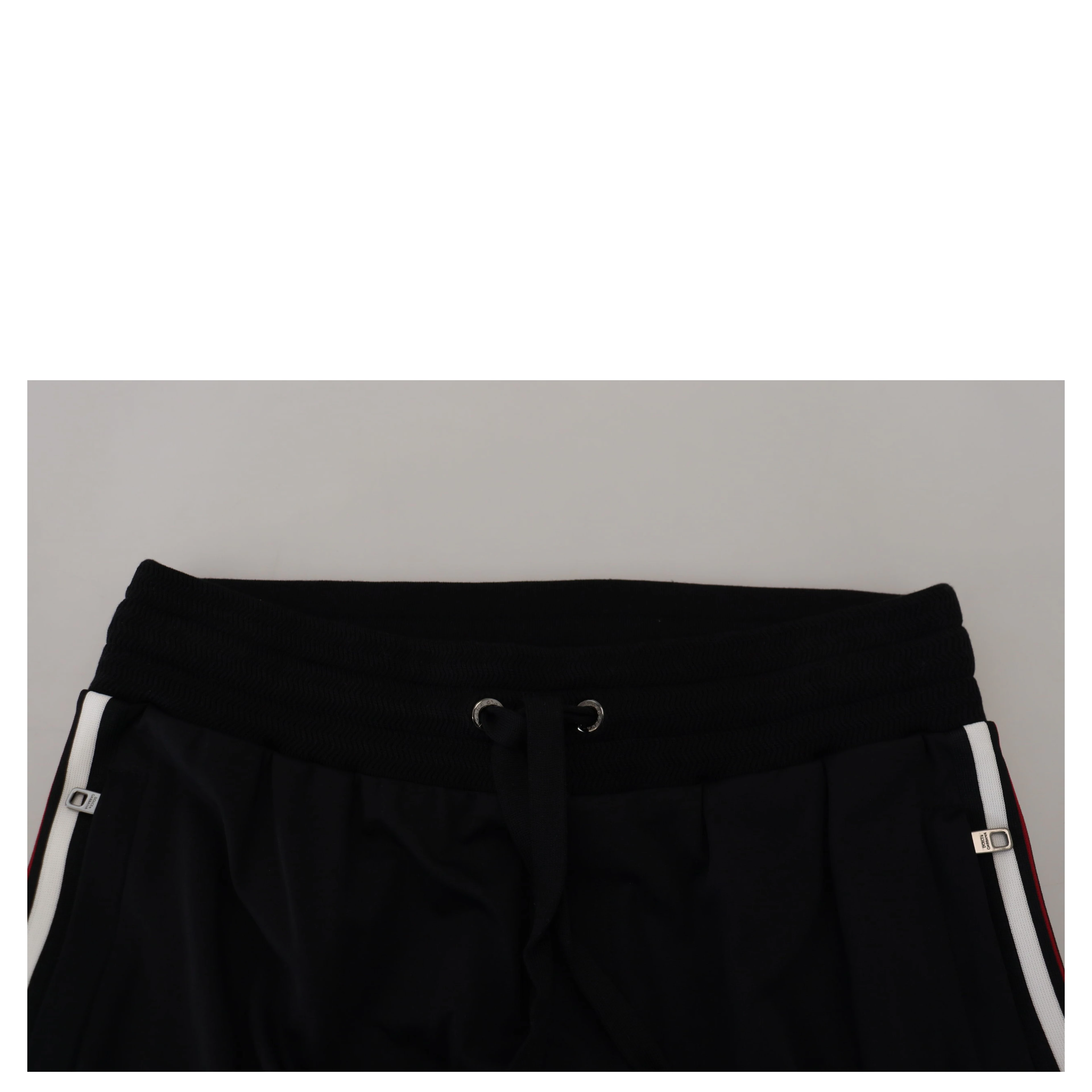 Black DG Print Mens Jogger Pants