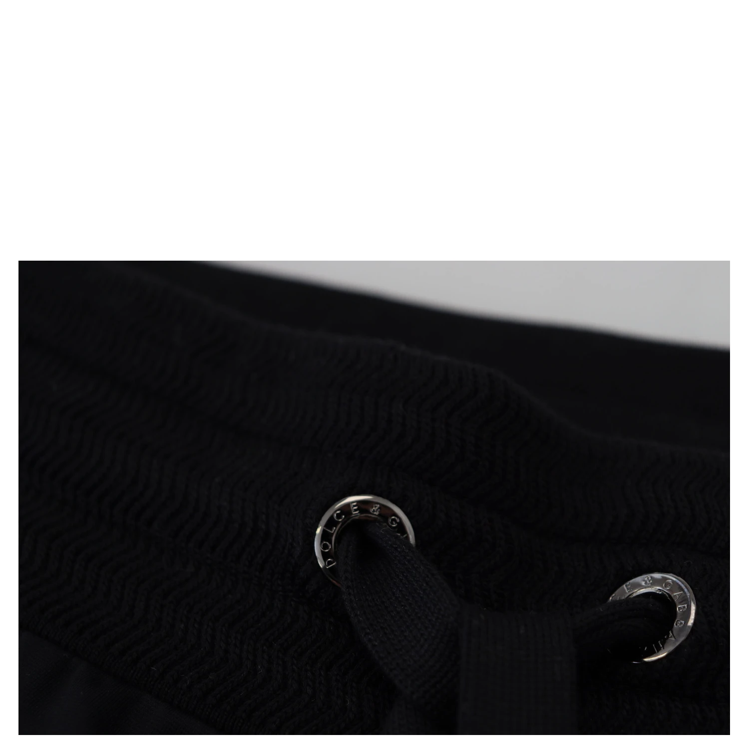 Black DG Print Mens Jogger Pants
