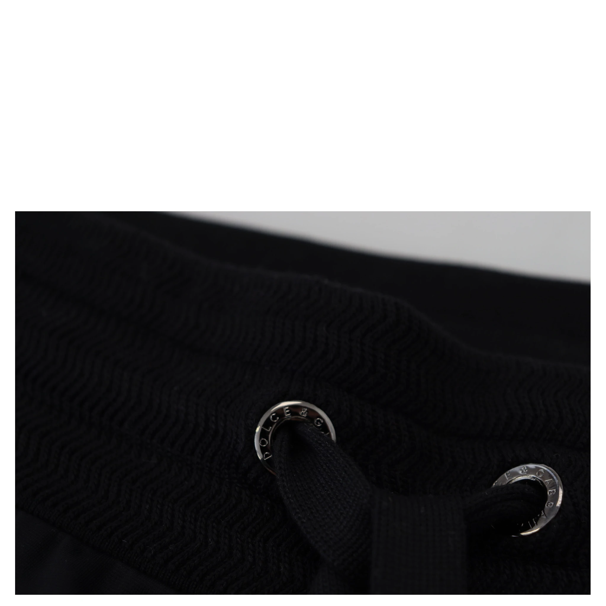 Black DG Print Mens Jogger Pants