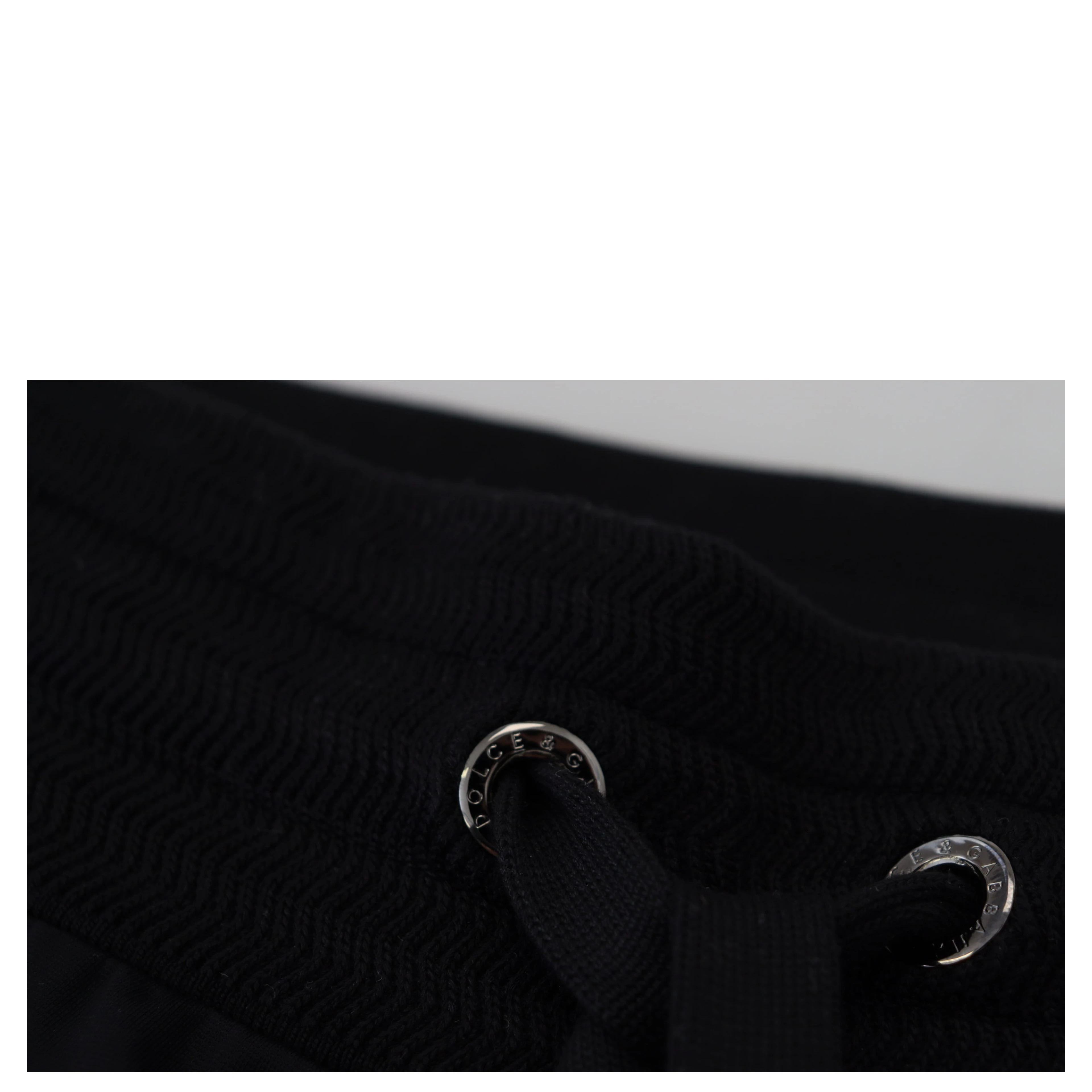 Black DG Print Mens Jogger Pants
