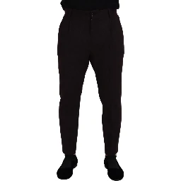 Brown Cotton Chino Men Pants