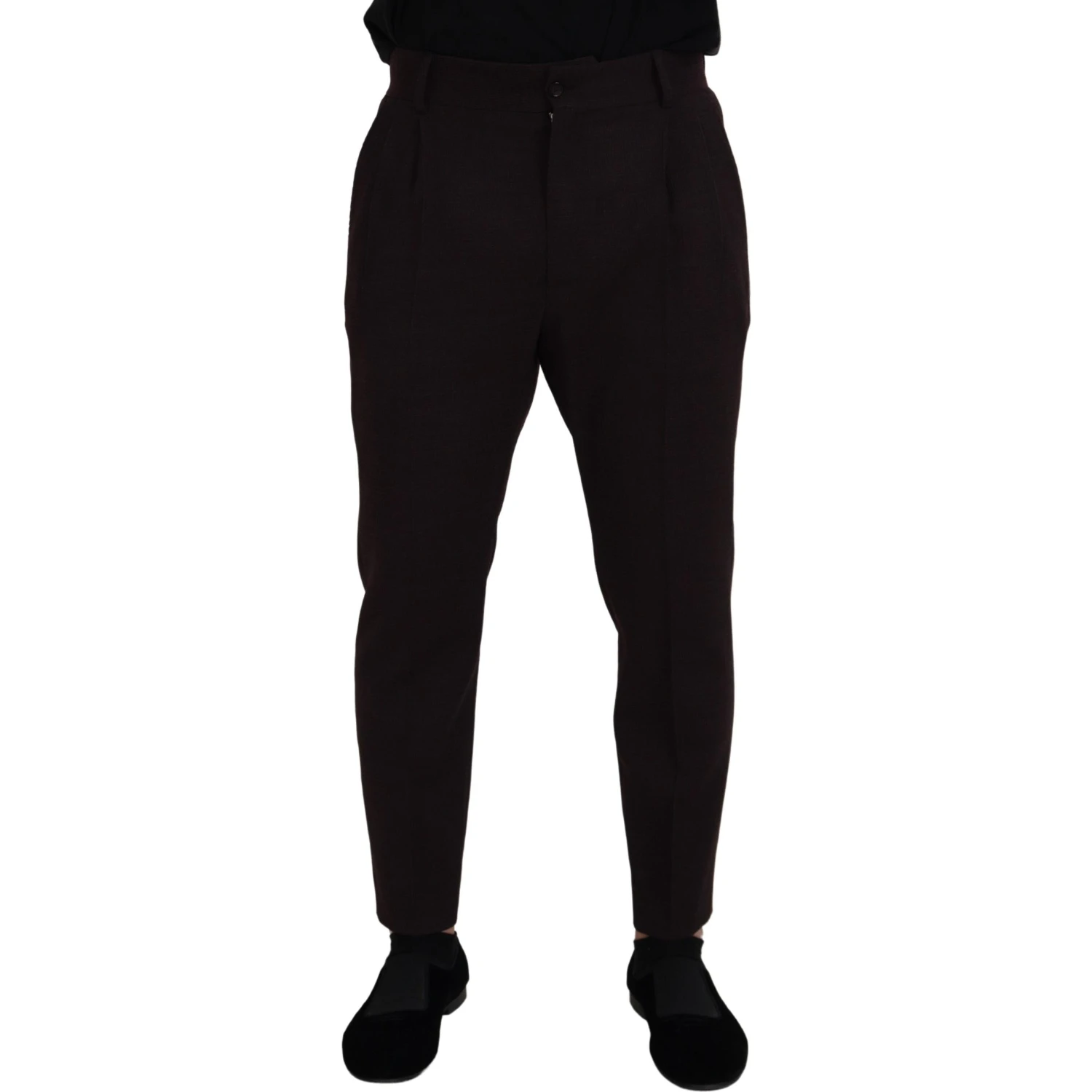 Brown Cotton Chino Men Pants