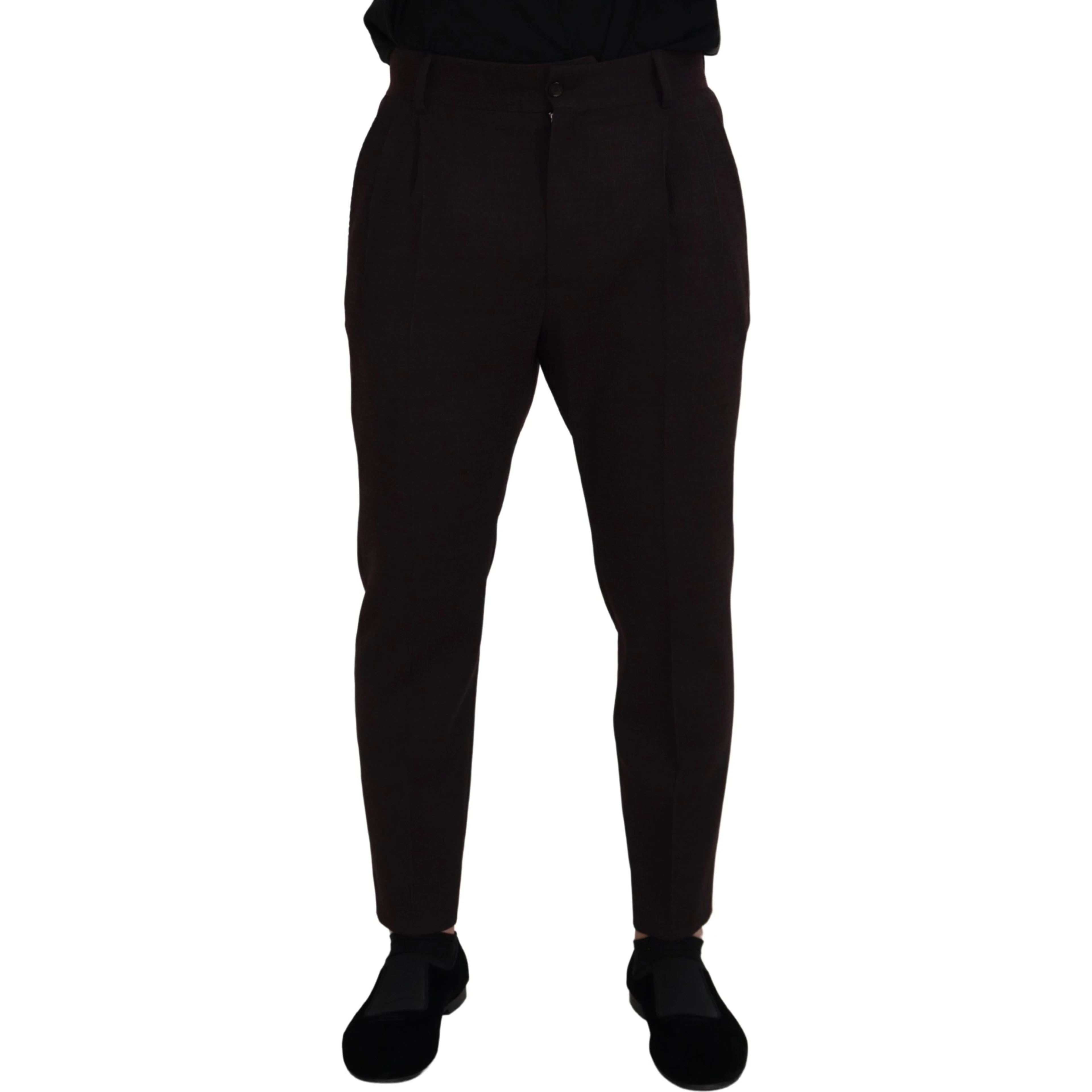 Brown Cotton Chino Men Pants